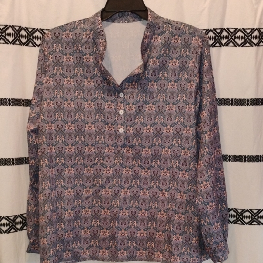 Men's Patterned Long Sleeve Shirt